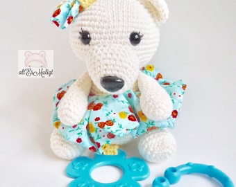 Aurora the Polar Bear Stroller or Car Seat Toy