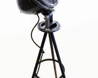 Industrial Floor Lamp, Man cave lighting, Steampunk Lamp, Vintage Industrial Lighting, Edison Bulb, Unique Floor Lamp, Gift for Him