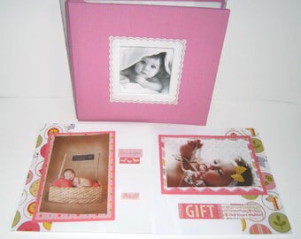 Baby Girl Shower Gift - Baby Girl Scrapbook Album - Baby Girl Photo Album - Baby Shower Gift for a Girl - Premade Baby Girl Scrapbook