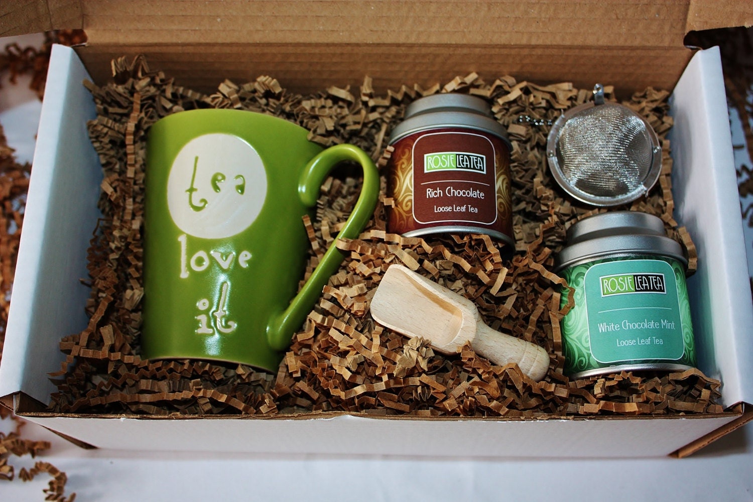 Green Mug Tea Gift Set Tea Gift Loose Leaf Tea