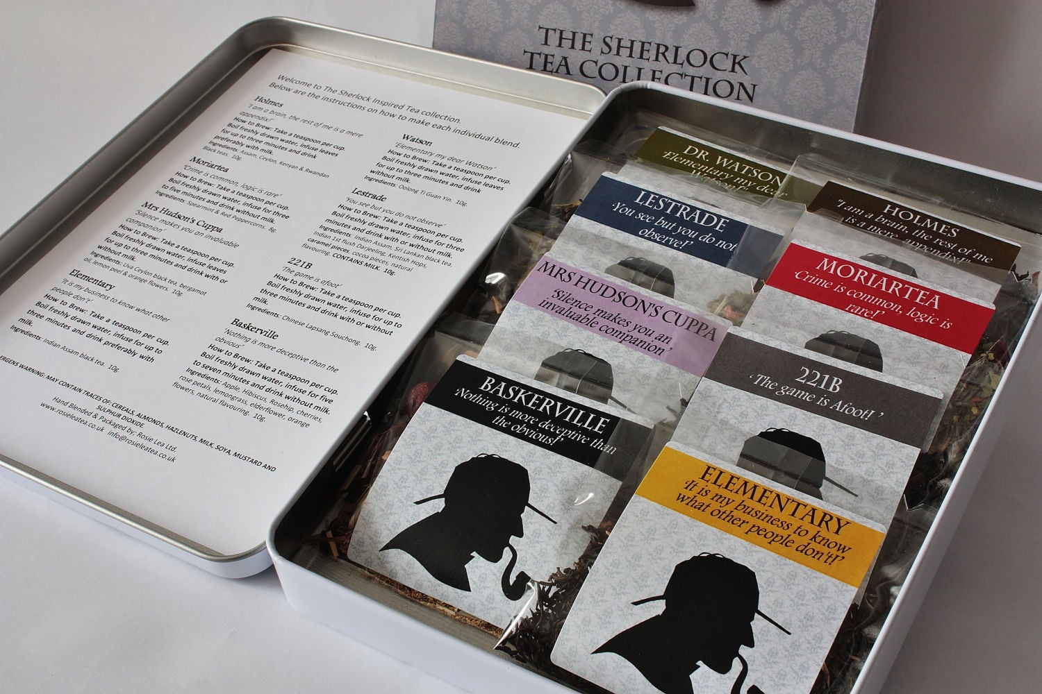 The Sherlock Tea Collection Tea Gift Literary Tea Gift