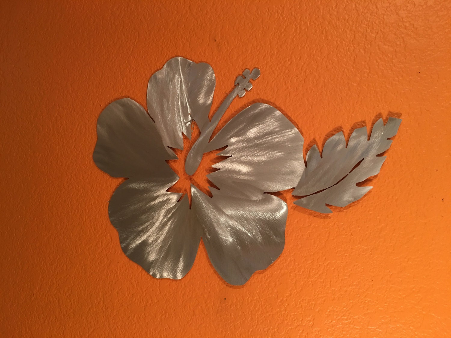 Hawaiian Flower Metal Wall Art. Hibiscus Flower from Hawaii. Beach