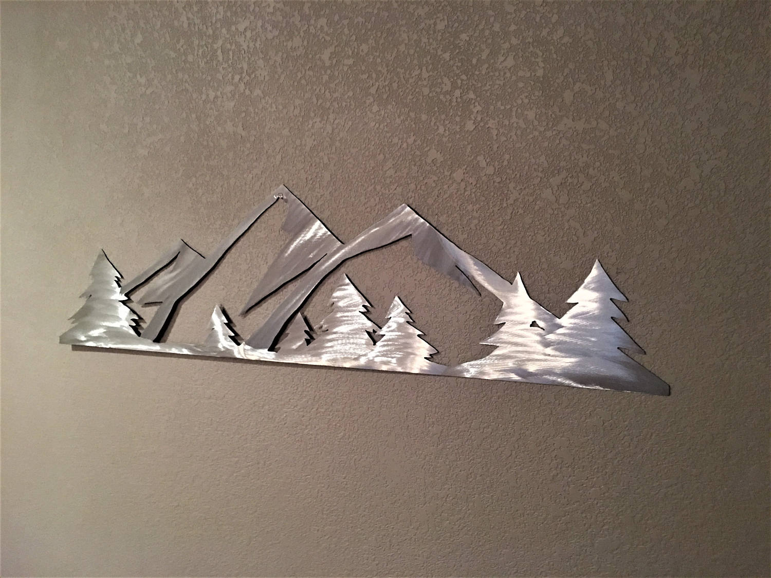 4 ft. Rocky Mountain National Park. Metal Wall Art. Estes Park Colorado. Hand cut mountain range