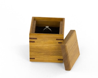 Wooden Ring-Bearer Box made from Australian hardwoods, Proposal Ring Box, Wedding Ring Box, Engagement Ring Box, Australian made.