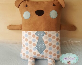 M. Ours Doudou/Coussin décoratif pour chambre d'enfant