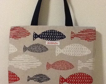 Fish tote bag | Etsy