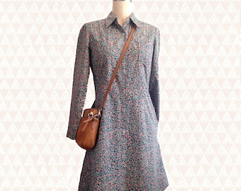 Petite • Long Sleeved • Button Up Dress