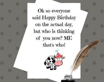 Sarcastic birthday | Etsy