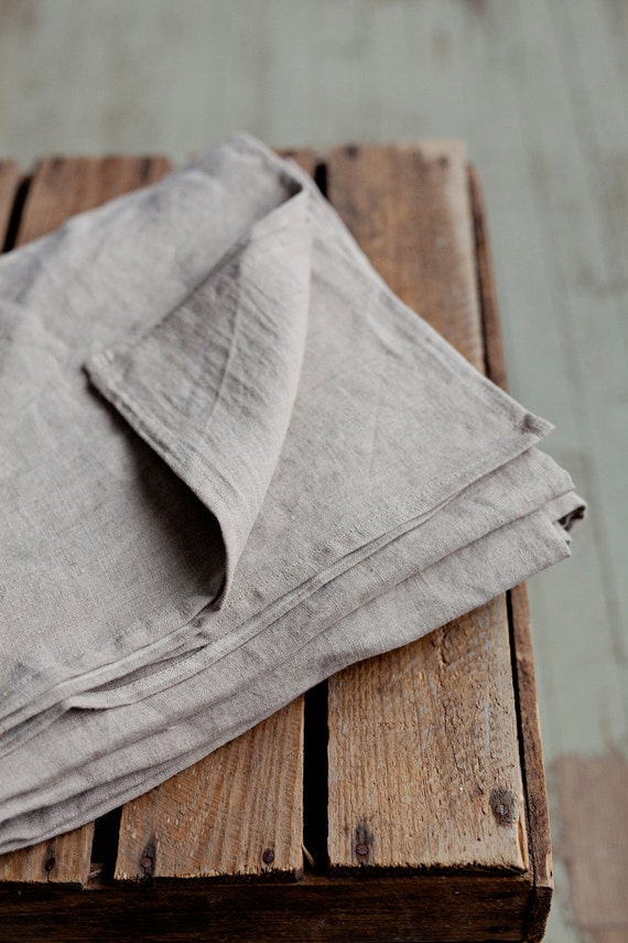 Stone washed linen bed sheet. Linen sheets. Flat by MagicLinen