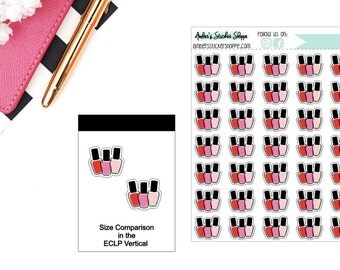 Classic Nail Polish Trio Planner Stickers