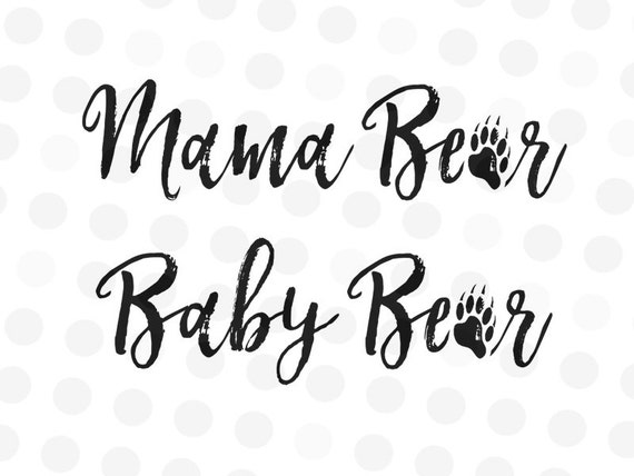 Download Mama Bear svg file Baby Bear Svg Mama Bear Cut File Baby