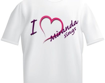 I (heart) love Miranda Sings White T-shirt