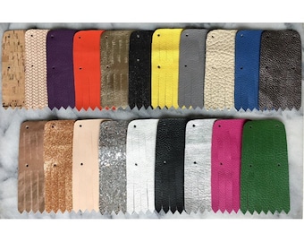 Shoe fringes, kilties, frilles, languettes, franjes, leather tongue, shoe flaps, schuh fransen, frange