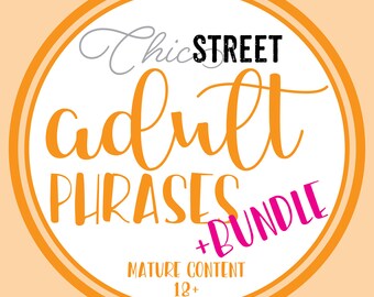 The Adult Phrases | Adult Collection Samplers | Multicolored | Planner Stickers