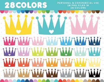 Princess crown clipart, Crown clipart, Birthday crown clipart, Heart crown clipart, Princess clipart, Birthday clipart, Royal crown, CL-1258