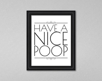 Poop sign | Etsy