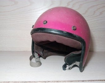 Vintage Motorcycle Helmet. Biker helmet .USSR motorcycle helmet .Steampunk hat