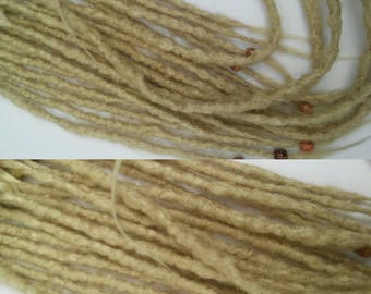 Long THICK Platinum BLONDE dreadlocks / tree root thick Single Ended Crocheted Synthetic Dreadlocks / extra long thick blonde MYHAIRANDSTUFF