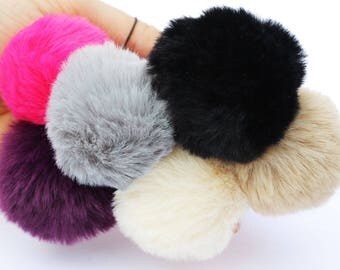 Pom Pom Brooch, soft and fluffy charm for your outfit or accessory, match with pompom necklace or pom pom phone/bag/key charm. great quality