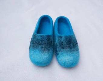 Felted slippers Felted wool slippers Felted women slippers Soft wool Organic women slippers Felt slippers Women slippers