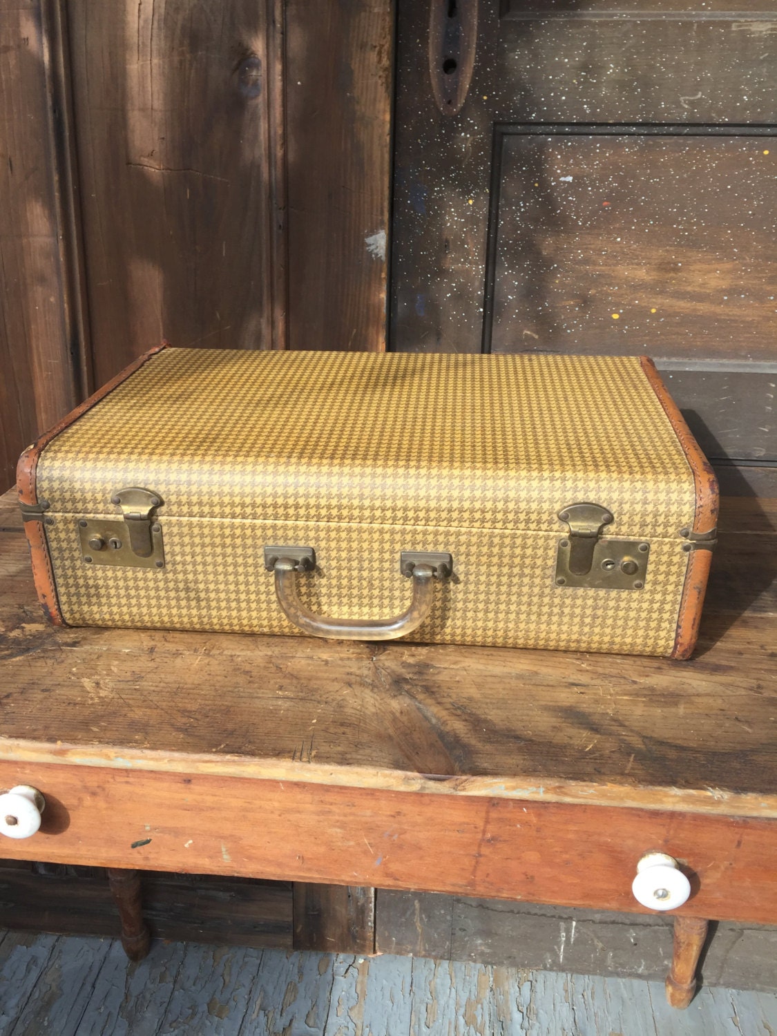 Vintage Suitcase with Bakelite Handle
