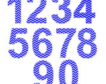 Chevron Numbers SVG