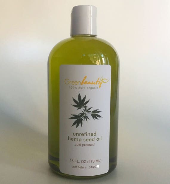 Hemp Seed Oil Unrefined Carrier Cold Pressed 100 Pure Organic 4629