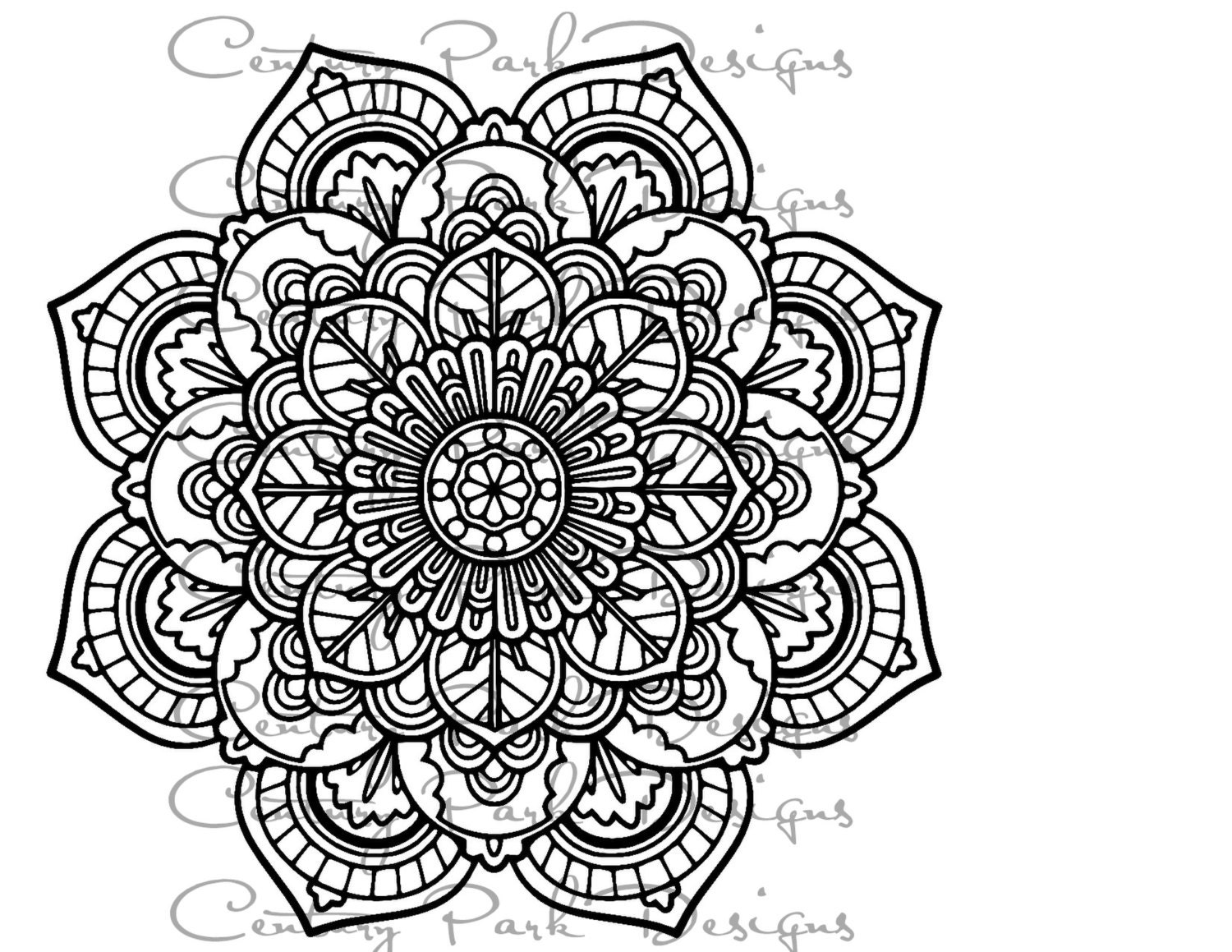 Download Mandala 001 SVG / JPEG / PNG /pdf / use with Silhouette ...