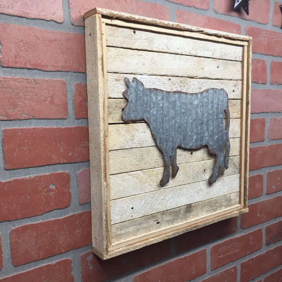 Cow Kitchen Cow Metal Cow Galvanized Cow Cow Decor