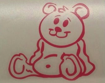 teddy bear decal