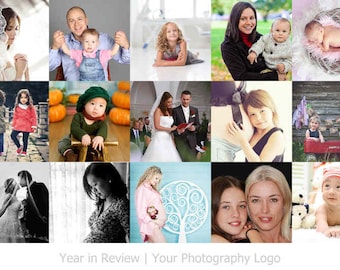 Year In Review Templates - Lightroom Print Templates, Year In Review board, Story board, Blog board