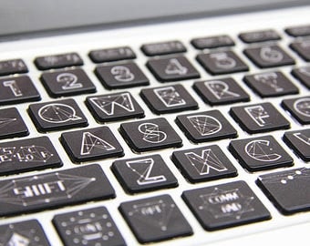 Vinyl mac book Keyboard decal Laptop Keyboard Skin Macbook keyboard Sticker for Apple Macbook Air Pro Macbook Wireless Keyboard