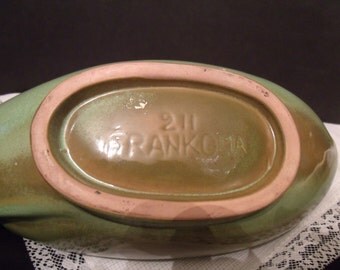 Frankoma Planter Oblong Prairie Green Pottery Marked 211, (# 804/48)