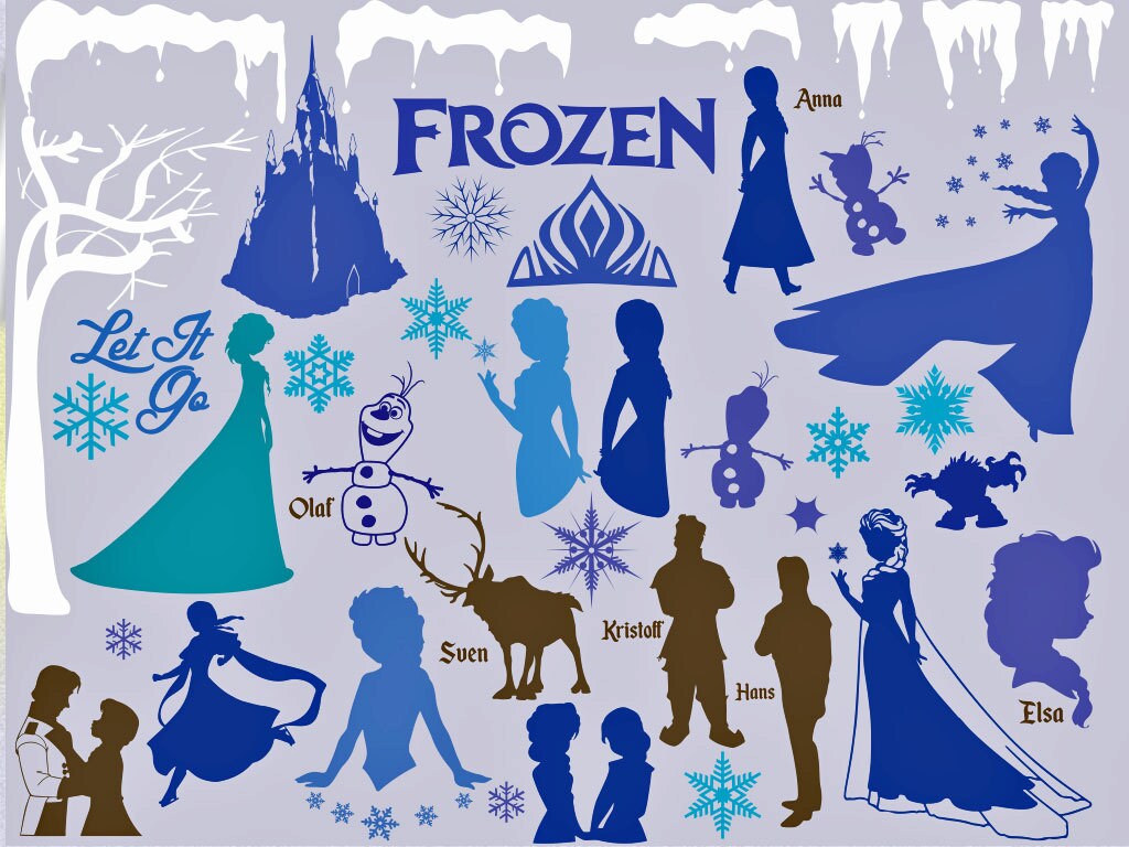 Download Frozen svg Elsa svg Anna svg Frozen silhouette svg by ...