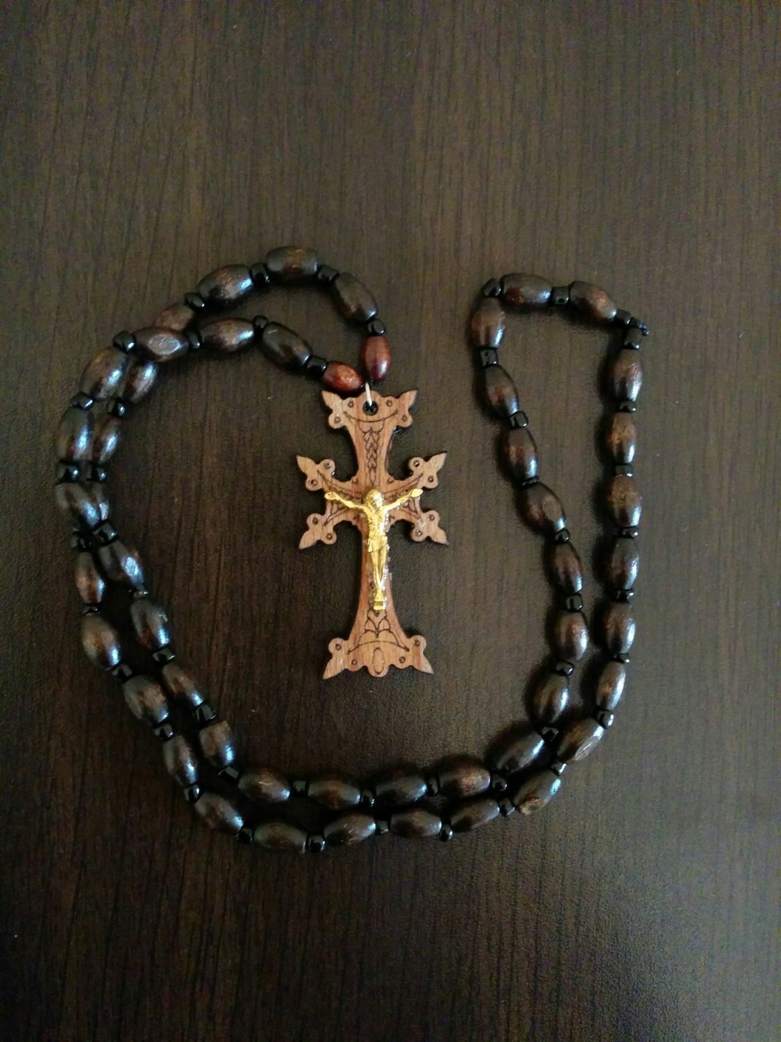 Wooden Necklaces Cross Jesus Christ Wood Christianity