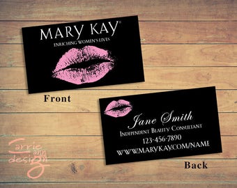 color card business printable paper printable download lips card business AVON kiss