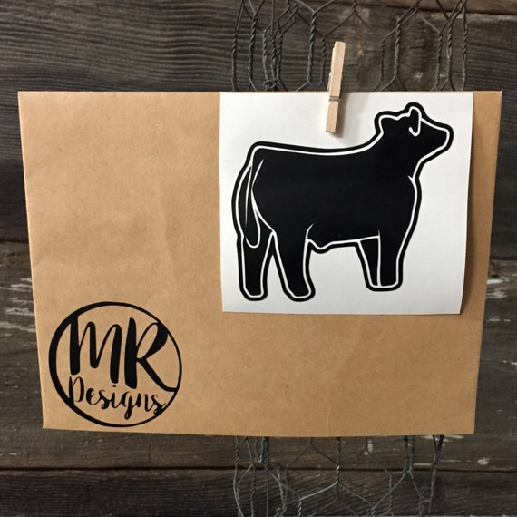 Show Steer Decal