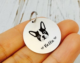 Puppy ID Tag/ Dog ID Tag / Cat Tag / New Puppy Gift / New Dog Gift/Personalized Pet Tag / Custom Dog Tag / Name Number