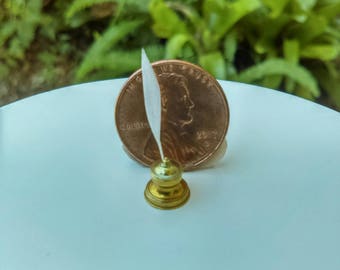 OOAK Dollhouse Miniature One Inch Scale 1:12 Quill Pen