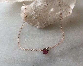Watermelon Tourmaline Necklace