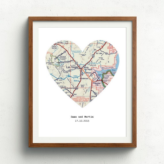 Heart Map Art Map Heart Heart Map Print Personalize Map