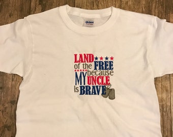 Download Patriotic Print Land of the Free Because of the Brave