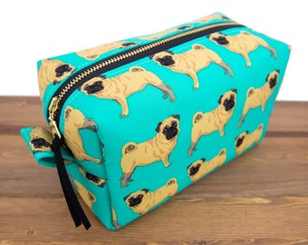 Make Up Bag - Pug Gifts - Large Makeup Bag - Dog Gifts - Makeup Organizer - Makeup Box - Toiletry Bag - Cosmetic Bag - Makeup Brush Bag #12