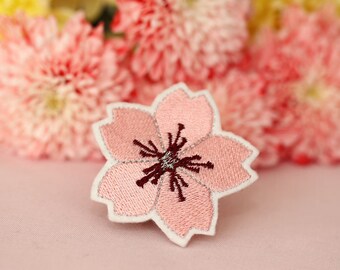 Flower Patch - Embroidery Patch - Cherry Blossom - Sakura - Iron On