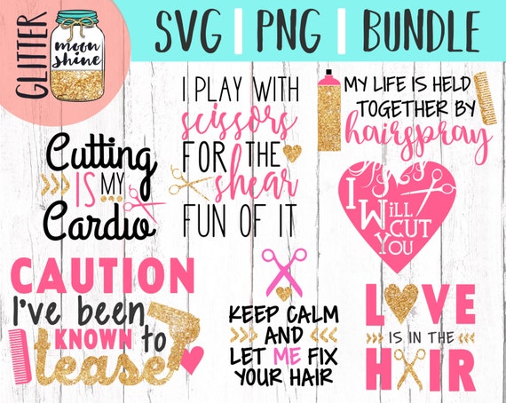 Download Hair Stylist Bundle svg png cutting files for silhouette cameo