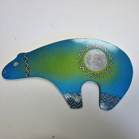 Bear Wall Hanging Metal Art Southwestern by BlueMesaMetalArts
