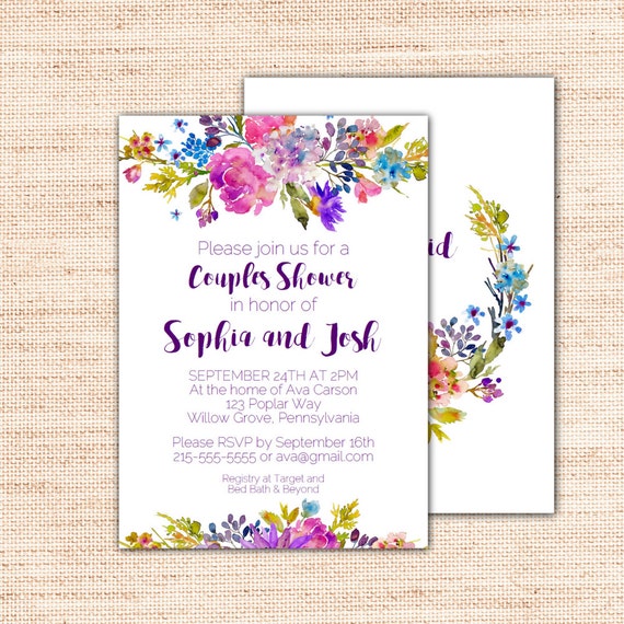 Couples Shower Invitations Template 8