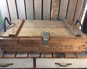 Vintage Ammo Box/Ammo Box/Medium Siz Ammo Box/Ammunition Box