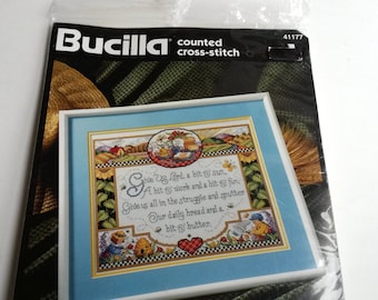 Bucilla counted cross stitch kit Give Us Lord