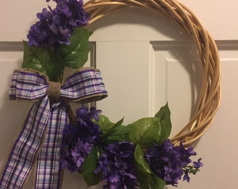 Spring Lilac Wreath | Etsy